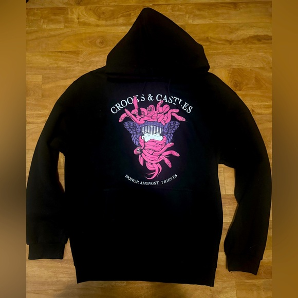 Crooks & Castles Other - New Crooks & Castles Hoodie Size Large Black Unisex